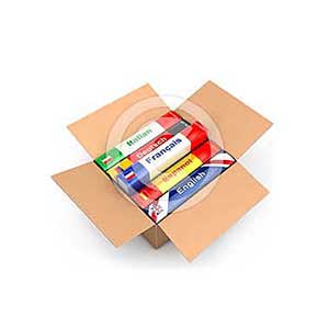 3d box with language books