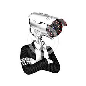 3d security agent with camera head